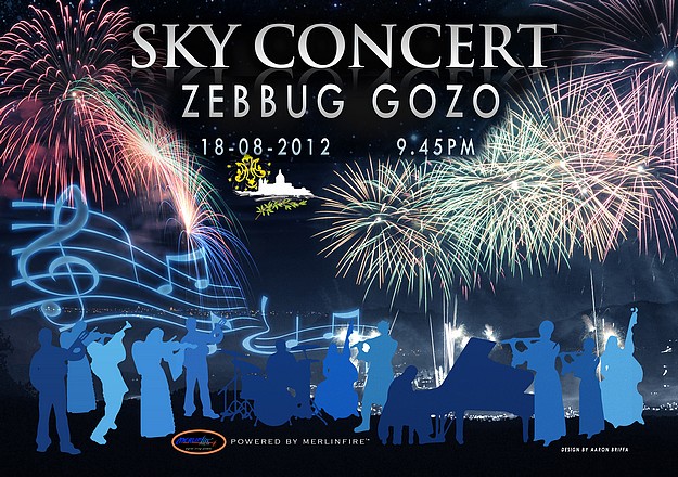 Sky Concert spectacular Zebbug fireworks with music display