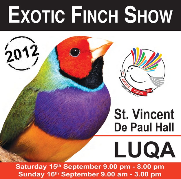 Exotic Finch Association Exhibition in Malta this weekend