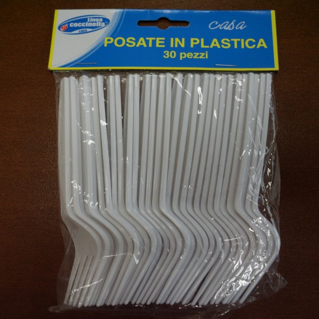 Environmental Health warning not to use plastic forks