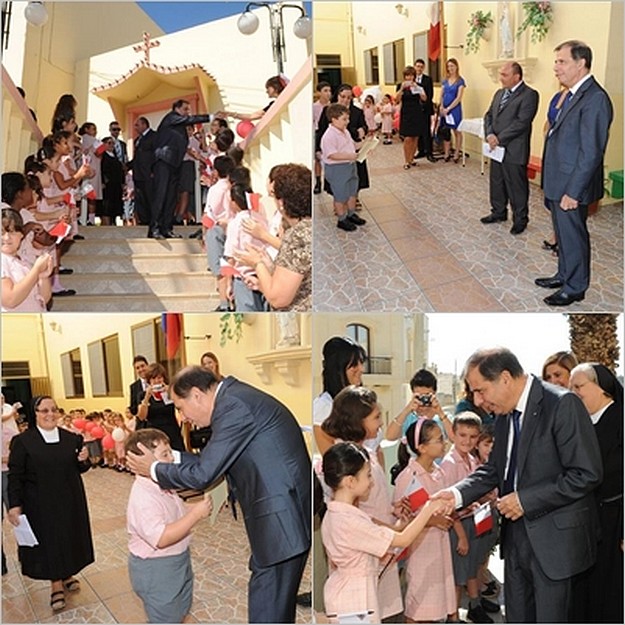 President of Malta visits St Theresa Primary School, Kercem