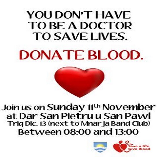 Blood Donation event taking place next Sunday in Nadur