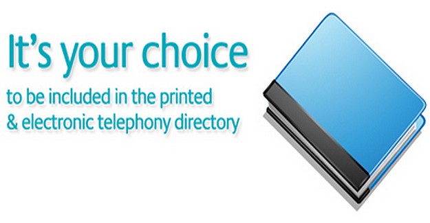 Customers’ data for publication in the telephony directory