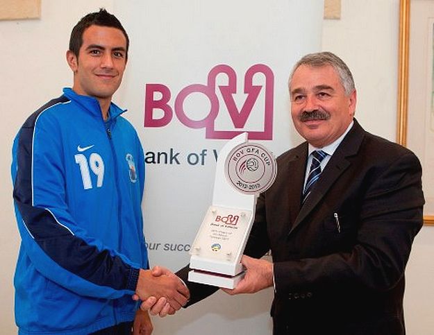 Nadur defender Saviour Attard is BOV Player of the Month