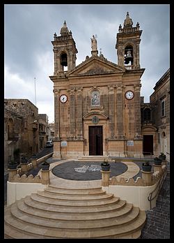 Newly restored parvis of Kercem Parish Church inaugurated
