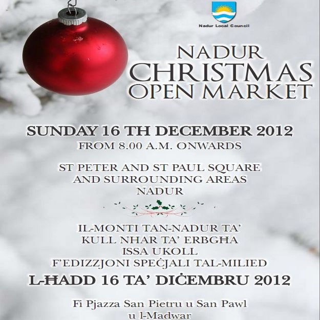One-day Christmas Market organised by Nadur Council