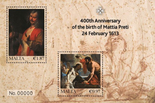 MaltaPost commemorates 400th anniversary of Mattia Preti