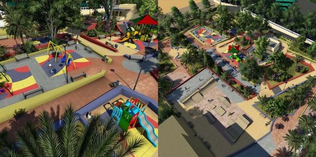 Victoria Council refurbishment of the children's Playing Field