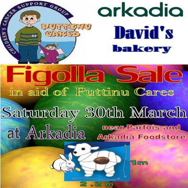 Puttinu Cares Figolla Sale at Arkadia Gozo this Saturday