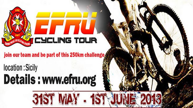 Emergency Fire & Rescue Unit Cycling Tour of Sicily 2013