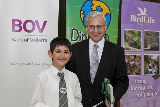 Children air their environmental concerns to Minister Brincat