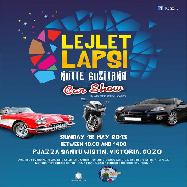 Gozo Car Show in aid of Puttinu Cares for Notte Gozitana