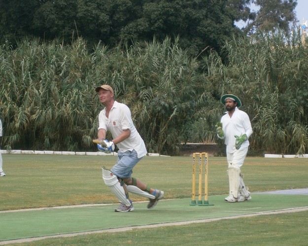 Krishna CC battle it out with Overseas CC in summer league