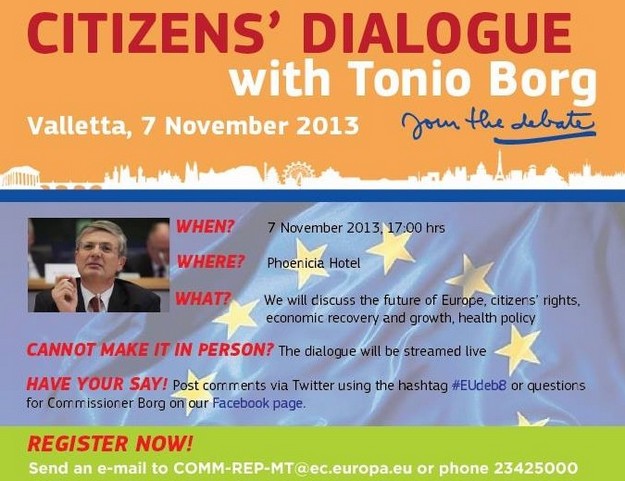 Future of the EU – A Citizens’ Dialogue with Tonio Borg in Valletta