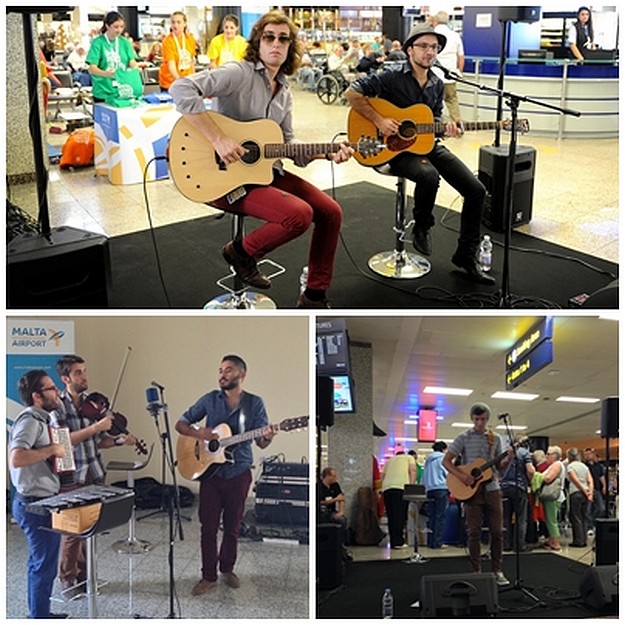 Tourists at MIA welcomed with music for 3.5 million passenger record