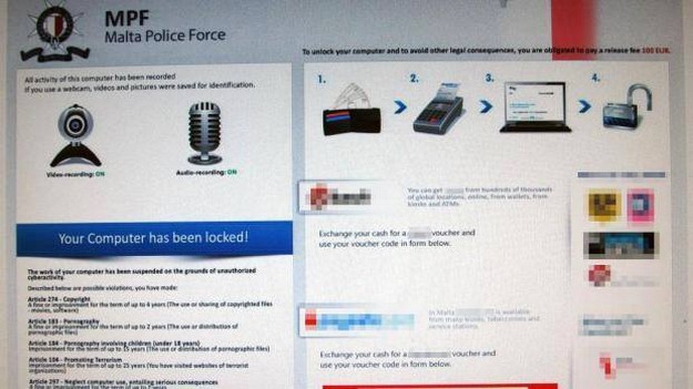 Malta Police warns of computer malware with misuse of Police logo