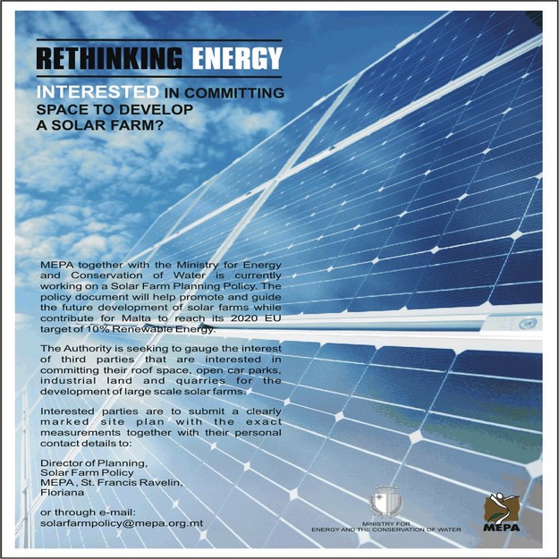 MEPA gauging interest in committment to development of solar farms