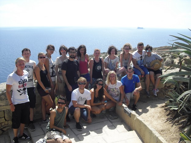Erasmus students on Intensive Language Course learn to speak Maltese