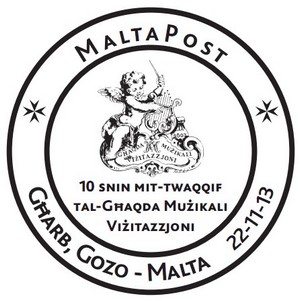 Special Hand Postmark – 10th anniversary of Ghaqda Muzikali Vizitazzjoni