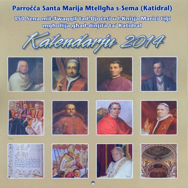 Gozo Cathedral Calendar commemorates foundation of Gozo Diocese