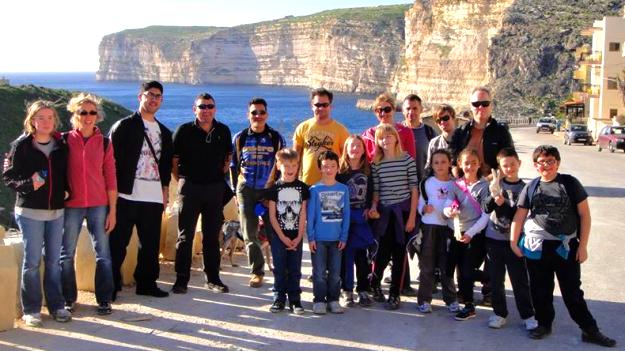 International group of volunteers take part in Gozo clean-up hike