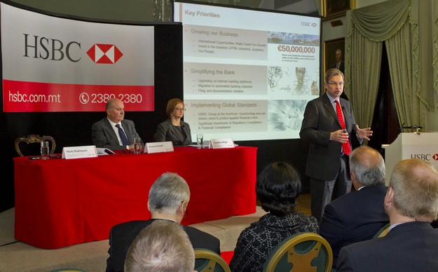 HSBC reports a profit before tax of €90m in 2013, down 5% on 2012