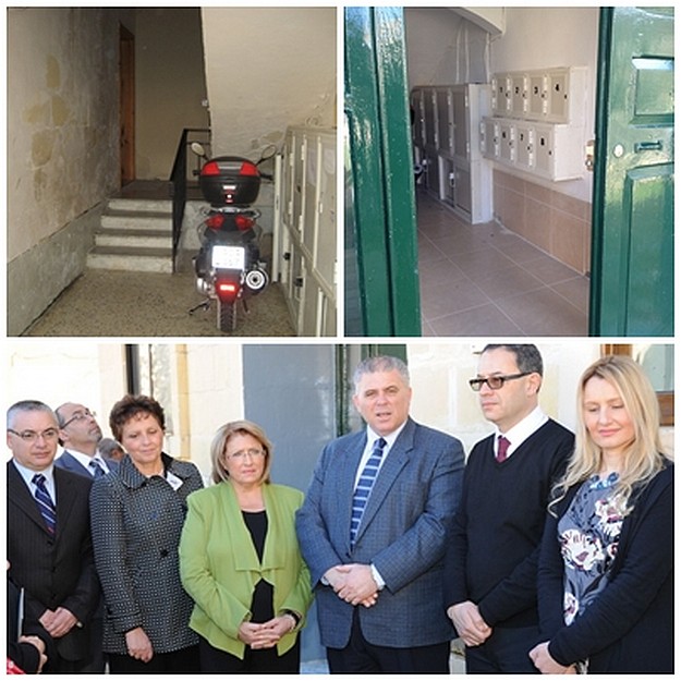 Maintenance works taking place at Tac-Cawla housing estate, Victoria