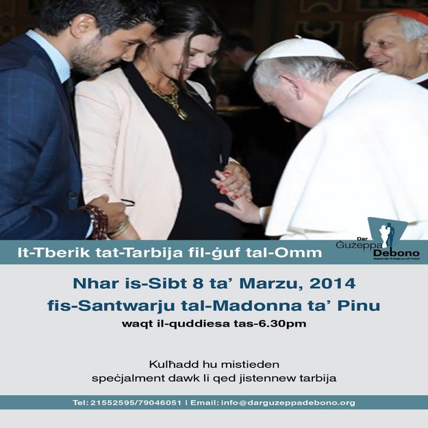 Rite of Blessing of the Unborn Child to take place at Ta’ Pinu