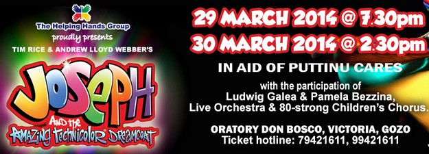 ‘Joseph and the Amazing Technicolor Dreamcoat’ in aid of Puttinu Cares
