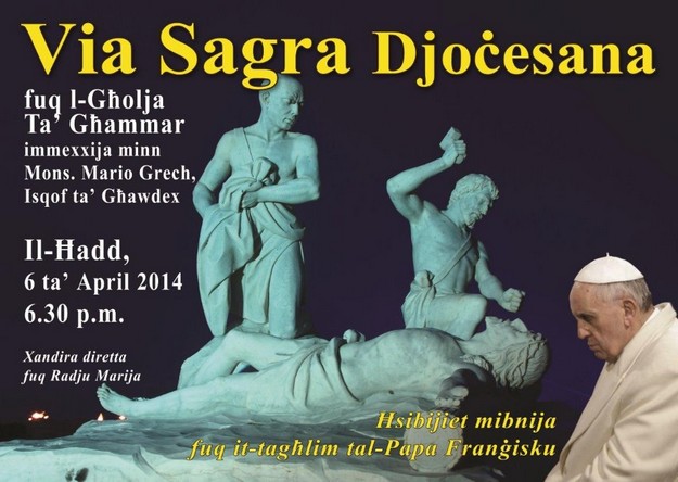 Gozo Bishop to lead the Way of The Cross on Ta’ Ghammar Hill