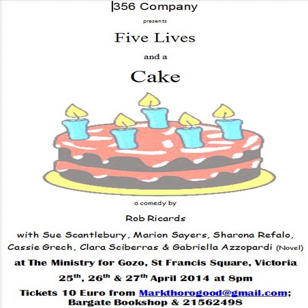 Five Lives and a Cake: Comedy play by the 356 Company Gozo