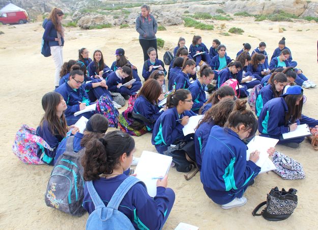 Bishop's Conservatory Secondary Form 3 Biology students visit Dwejra