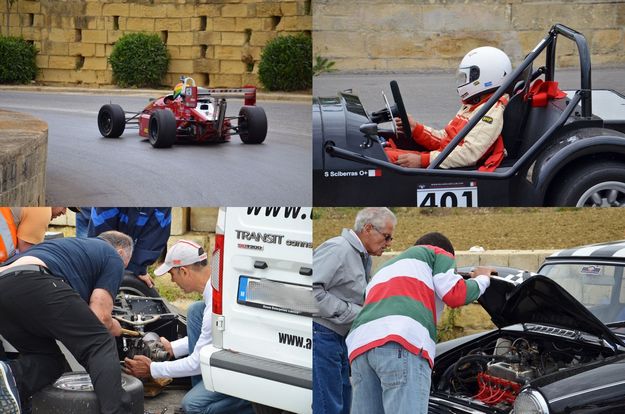 Xaghra hill climb race day for the 4th round of the Island Car Club event