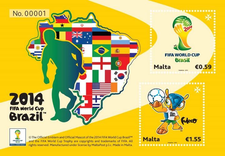 MaltaPost commemorates FIFA World Cup™ with minature sheet
