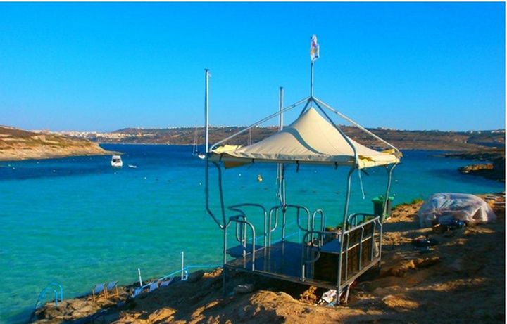 New ERRC watch tower installed at the Blue Lagoon, Comino New ERRC watch tower installed at the Blue Lagoon, Comino