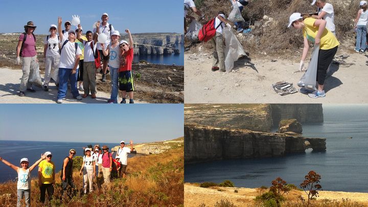 A sunny, hot Sunday does not deter the Gozo Rocks clean-up hike A sunny, hot Sunday does not deter the Gozo Rocks clean-up hike
