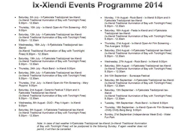 Xlendi Summer Events: Entertainment, fun & enjoyment for all the family