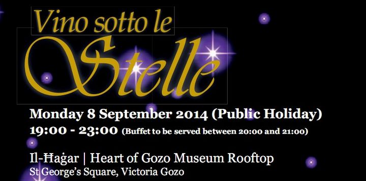 Heart of Gozo museum rooftop hosts an evening of wine, food & fireworks