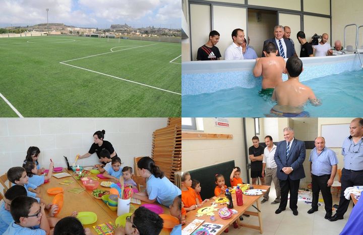 Minister for Gozo visits Kercem sports facilities and summer club