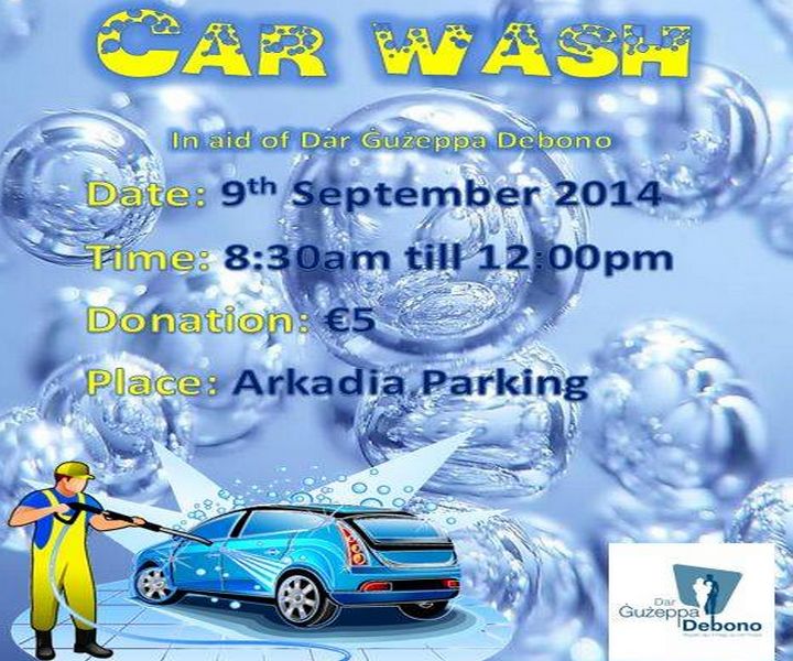 Charity car wash in Victoria in aid of Dar Guzeppa Debono