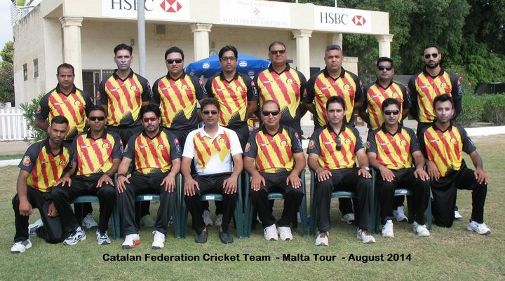 Marsa play a weekend of cricket against National team of Catalunya