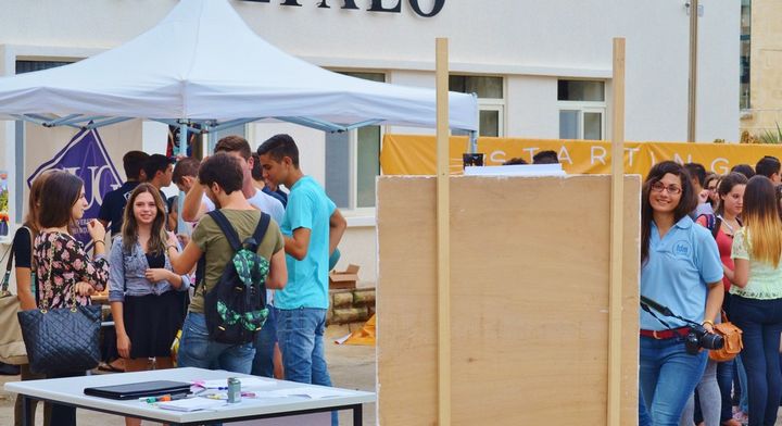 Gozo University Group stand kept busy at Sir M.A. Refalo Centre