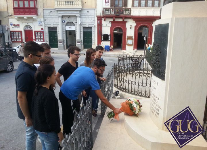 Gozo University Group commemorates Jum Ghawdex 2014