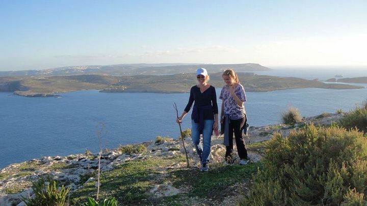 The lush countryside around Qala enjoyed on the Gozo-Rocks hike