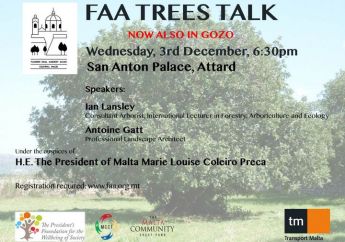FAA ‘Trees Talk’ in Gozo with the consultant arborist Ian Lansley