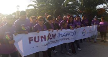 President Marie-Louise Coleiro Preca joins in Gozo Funwalk for Istrina