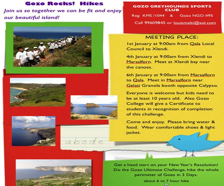 Gozo-Rocks challenge underway, to hike around the perimeter of Gozo in 3 days