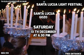 Feast of Saint Lucy being celebrated this weekend in Santa Lucija, Gozo
