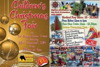 Children’s Christmas Fair this Sunday at Ta’ Xhajma Race Track, Gozo