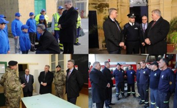 Minister for the Interior and National Security Carmelo Abela, visits Gozo