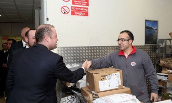 Prime Minister visits MaltaPost for the Youth Guarantee Programme Prime Minister visits MaltaPost for the Youth Guarantee Programme